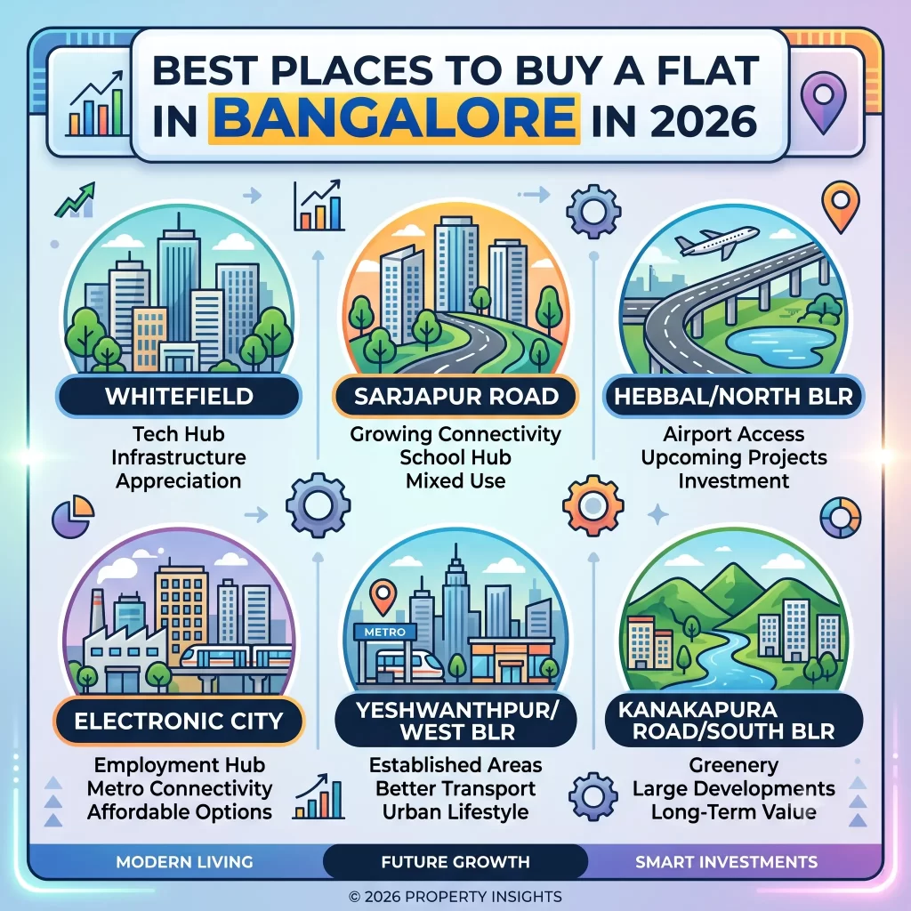 Best places to buy a flat in Bangalore 2026 - MNM Reality